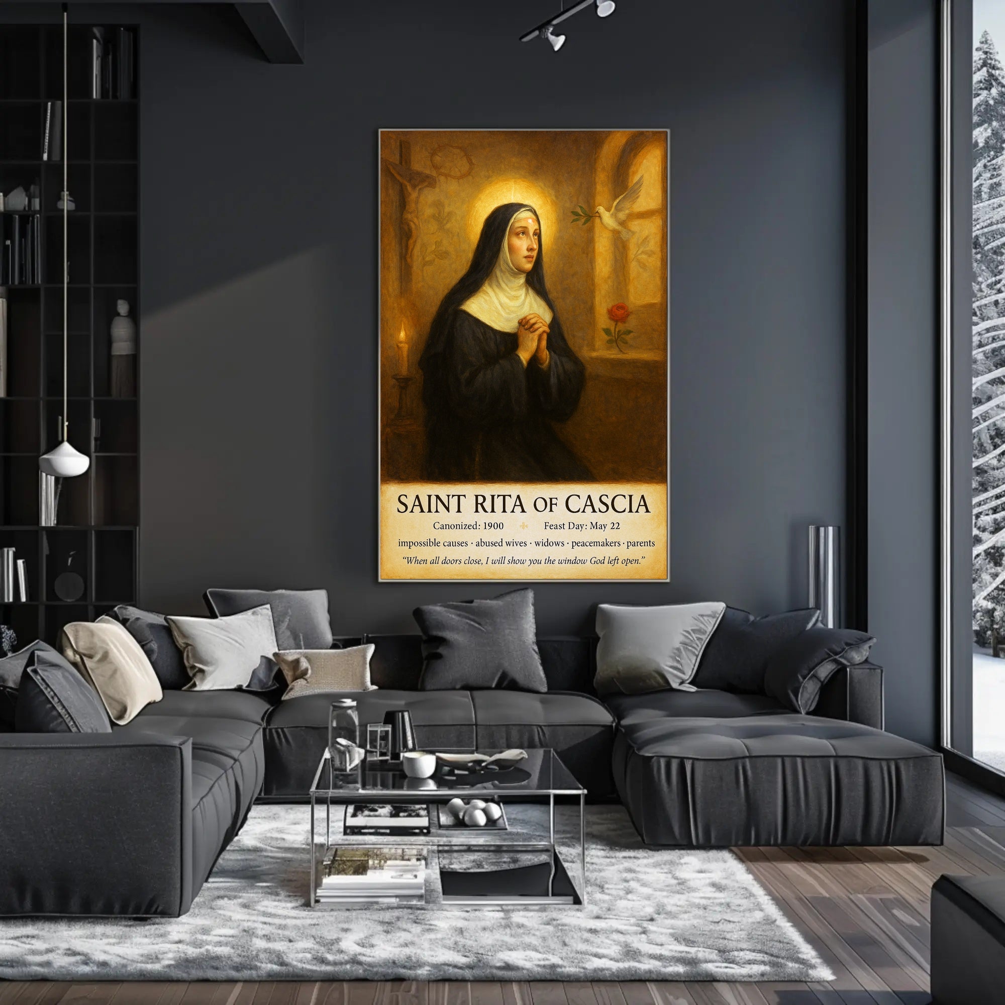 Saint Rita of Cascia Poster PosterGoat