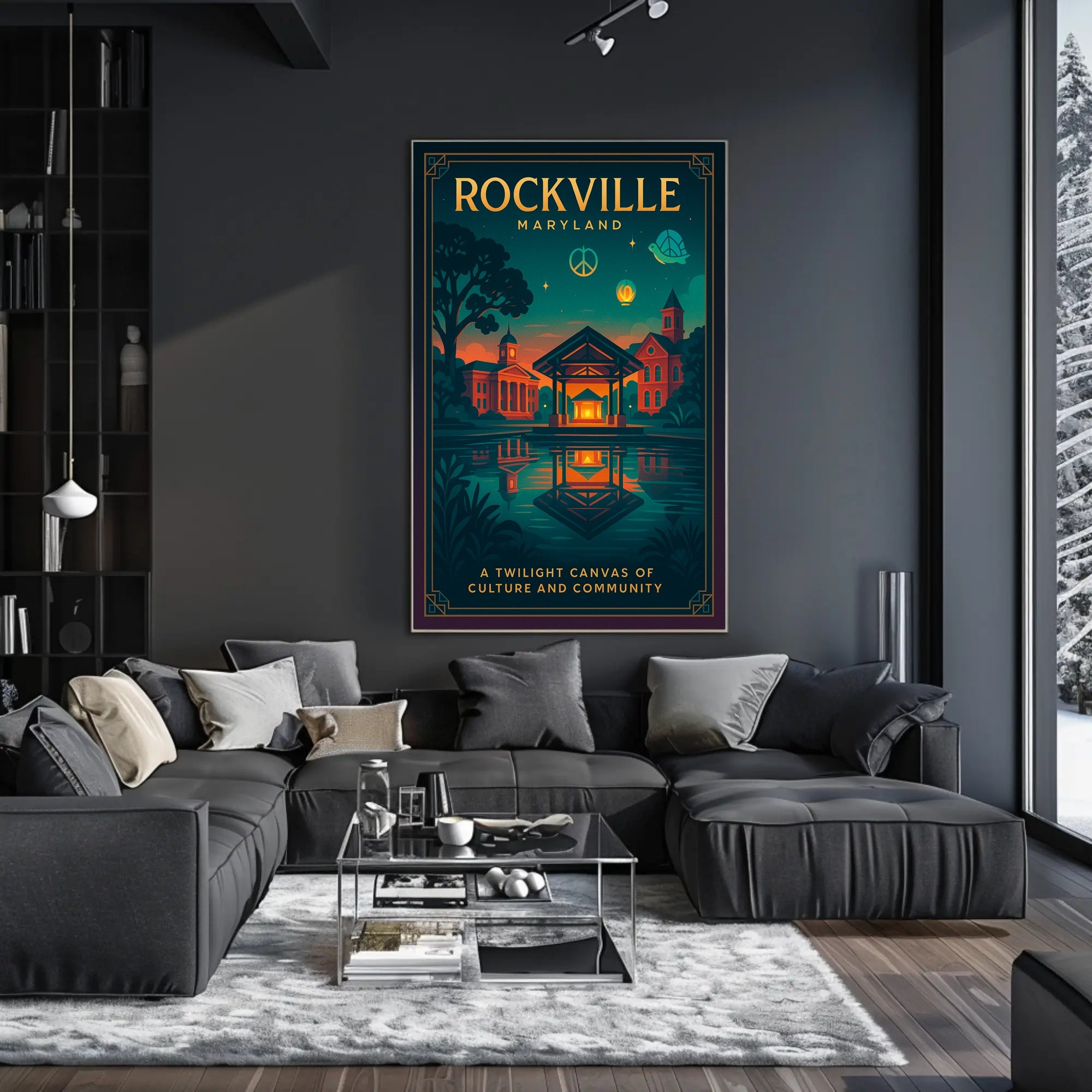 Rockville: A Twilight Canvas Poster