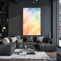 Watercolor Abstract Poster Colorful Modern Wall Art