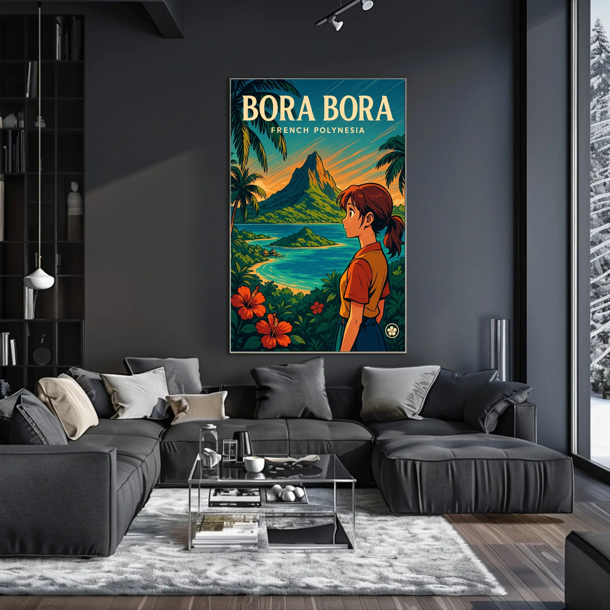Bora Bora Adventure Vintage Travel Poster PosterGoat