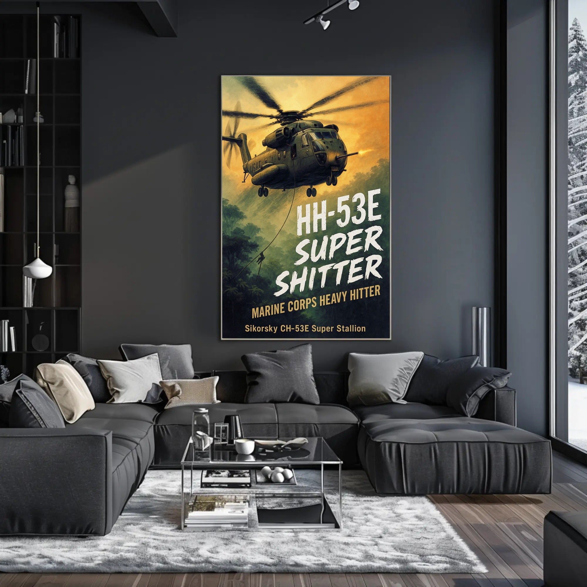 HH-53E Super Shitter Poster PosterGoat