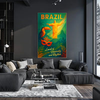 Brazil Land Of Diversity And Rhythm Poster