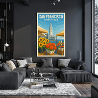 San Francisco Ferry Plaza Poster