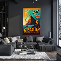 Gibraltar Adventure Vintage Art Travel Poster PosterGoat