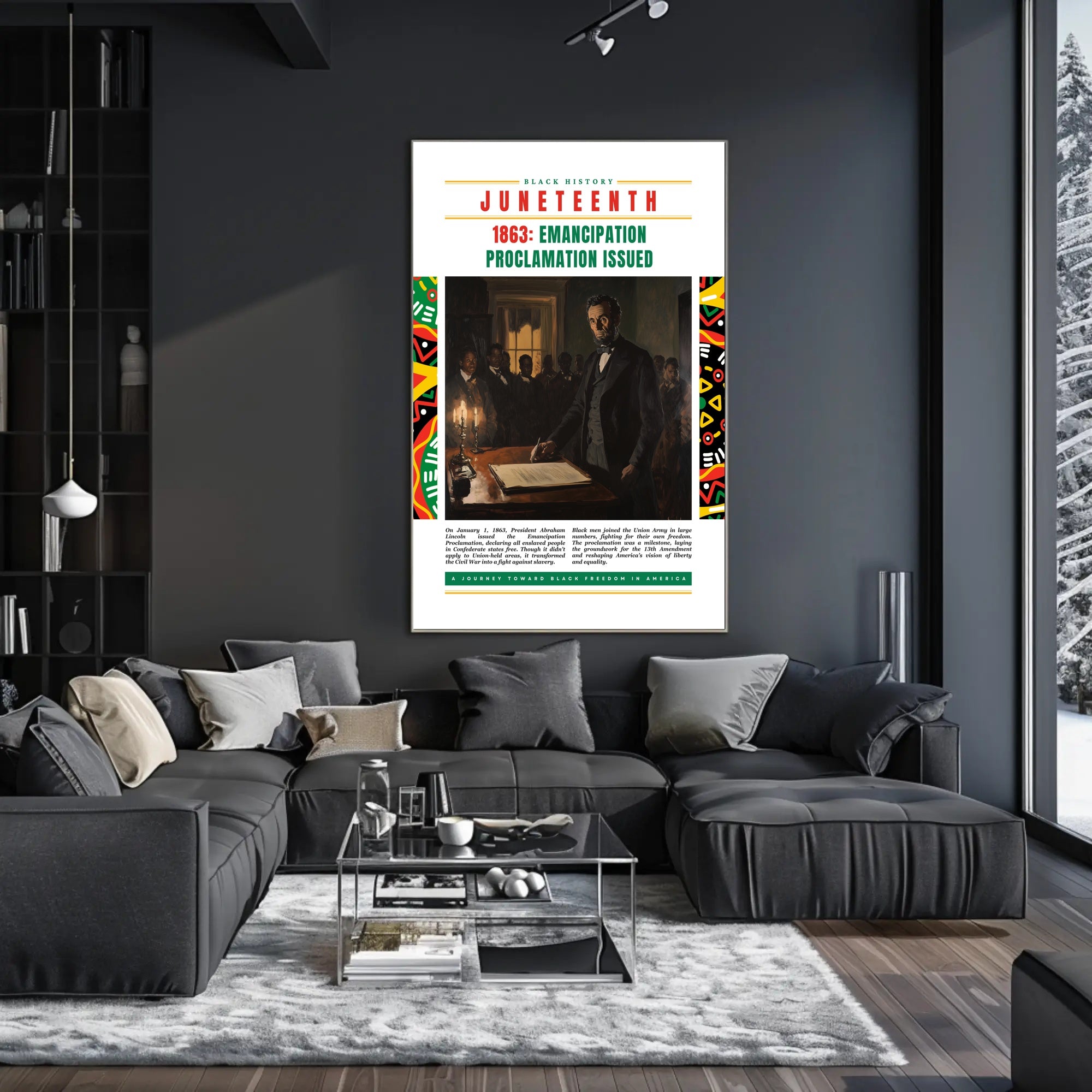 Emancipation Proclamation Commemorative Art: Historical or Presidential Poster
