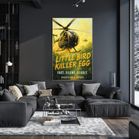 Hughes OH-6 Cayuse Little Bird Killer Egg Poster PosterGoat
