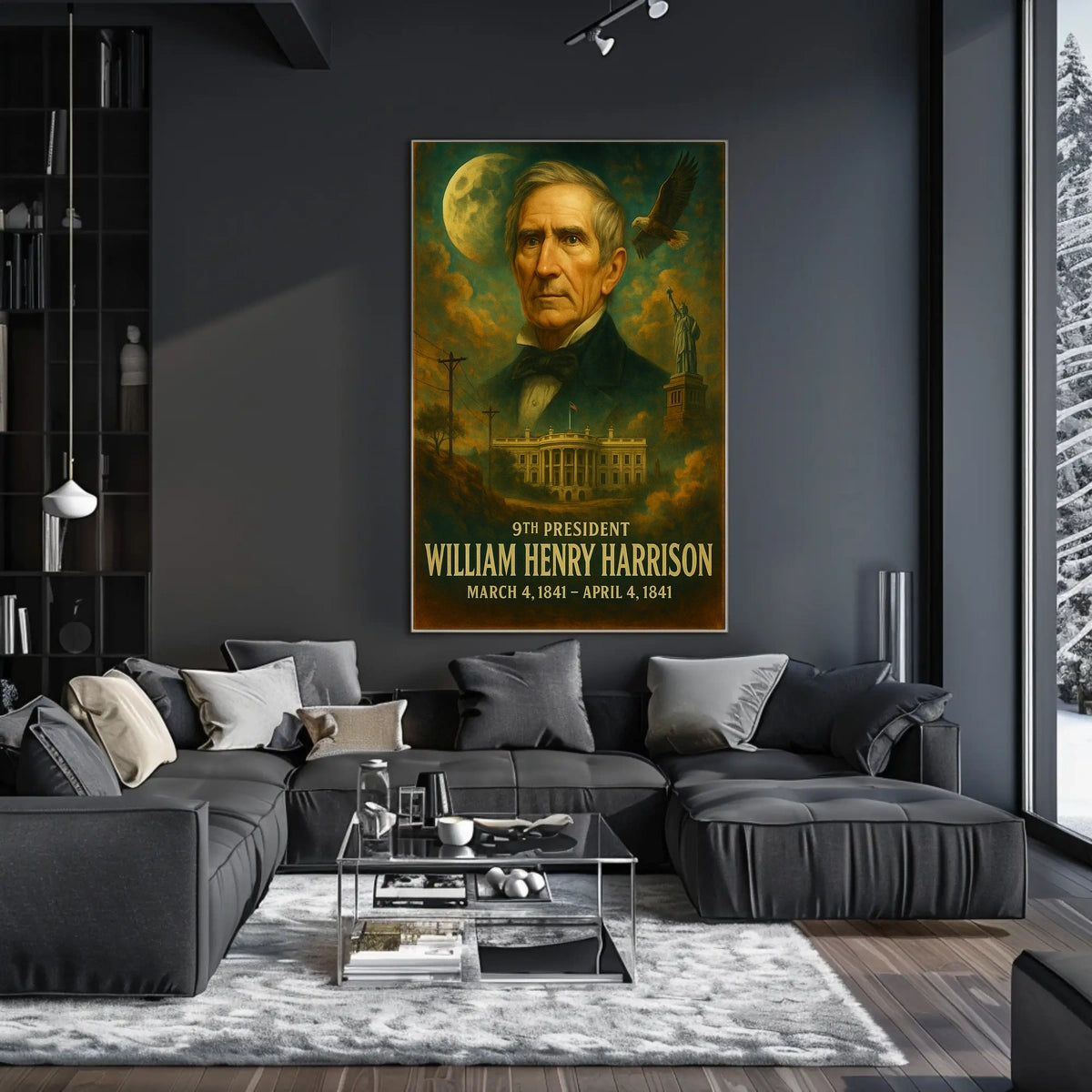William Henry Harrison Historic Neoclassical Realism Poster