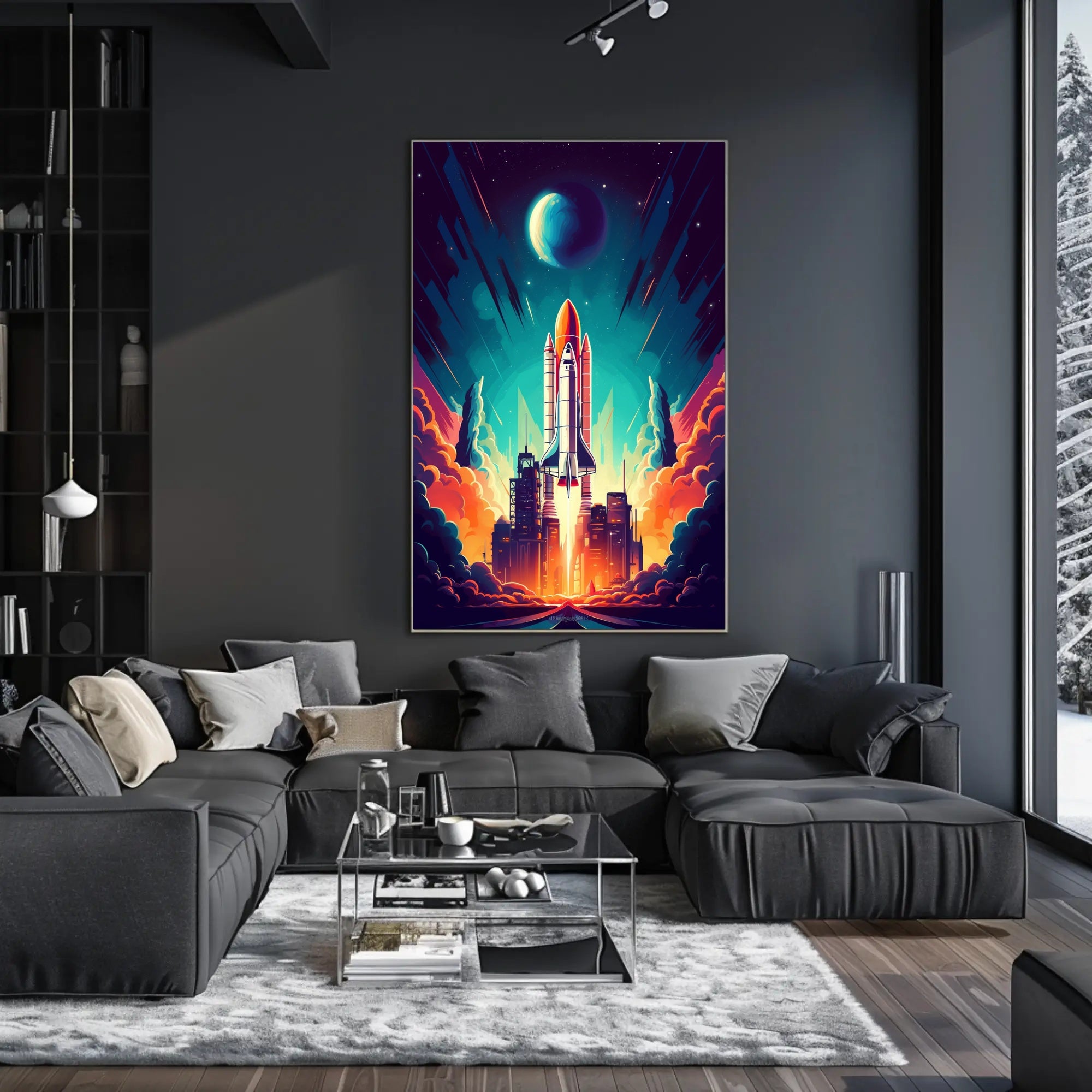 Cosmic Launch Poster