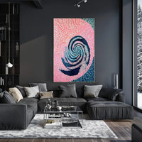 Swirling Mosaic Abstract Poster Wall Art Print