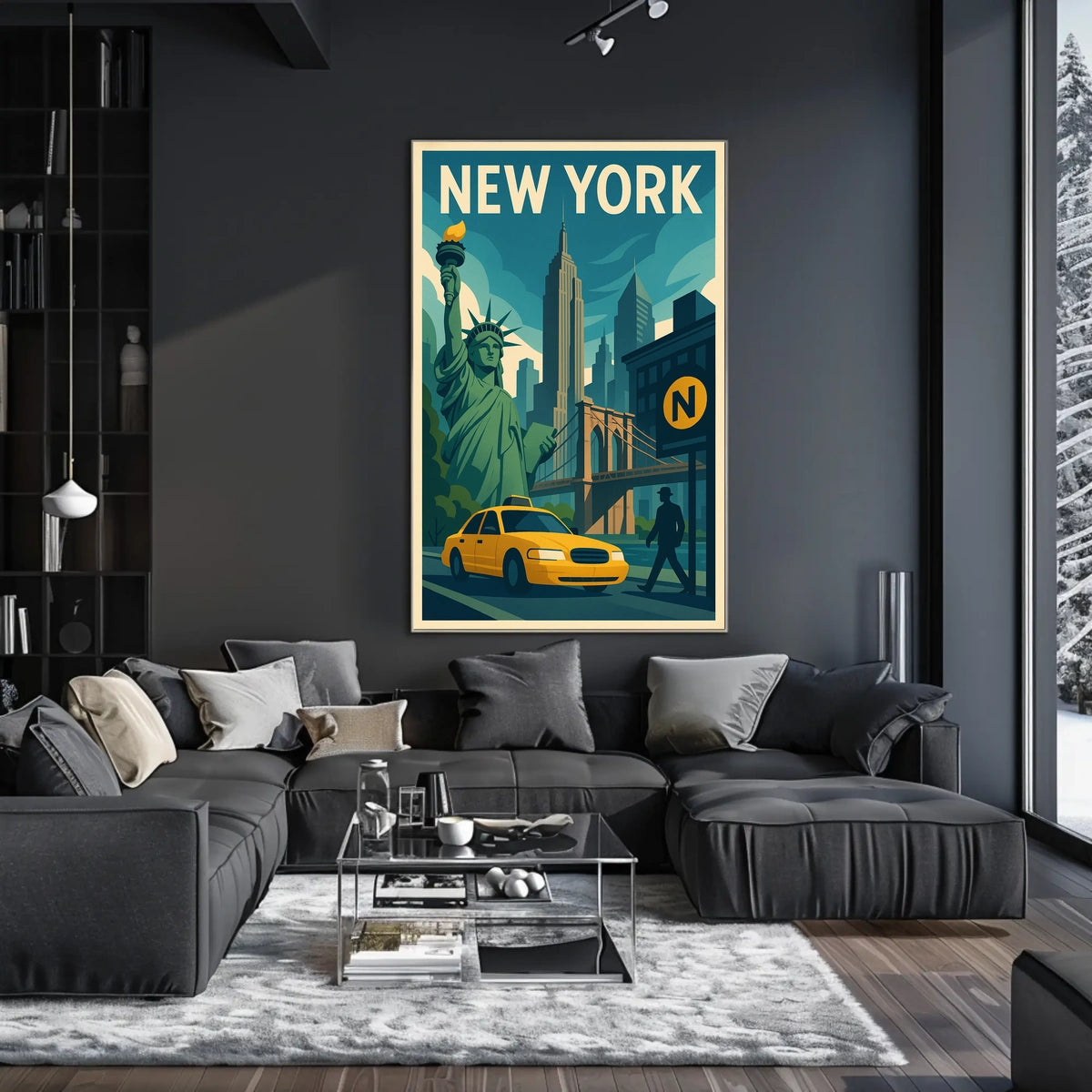 New York City Poster For City Lovers Discover Skyline Decor