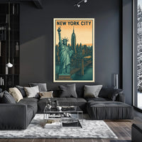 Iconic New York City Vintage Poster For Urban Decor Lovers