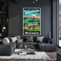 Scenic Wisconsin Travel Poster