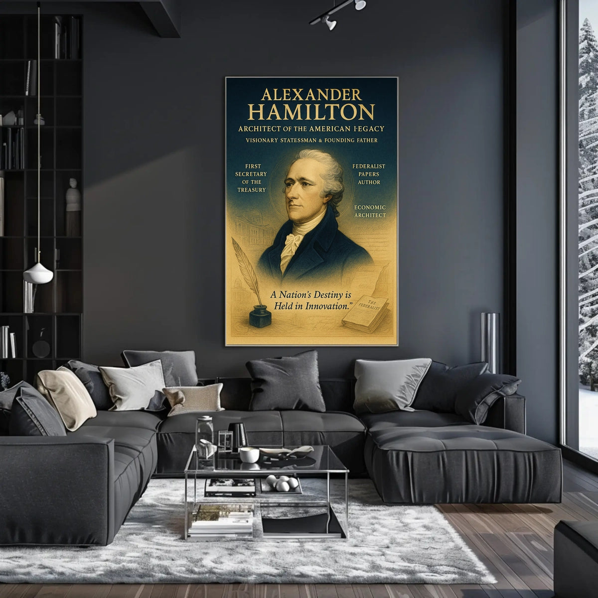 Alexander Hamilton Architect of the American Legacy Poster