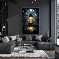 Starry Night Lantern Poster