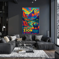 Zion National Park Utah Poster