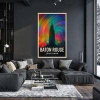 Baton Rouge Vibes Minimalist Decor Lovers Poster