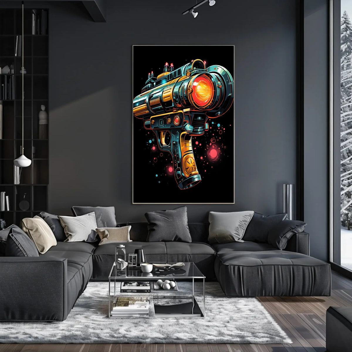 Futuristic Ray Gun Poster