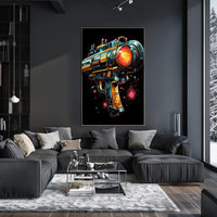 Futuristic Ray Gun Poster