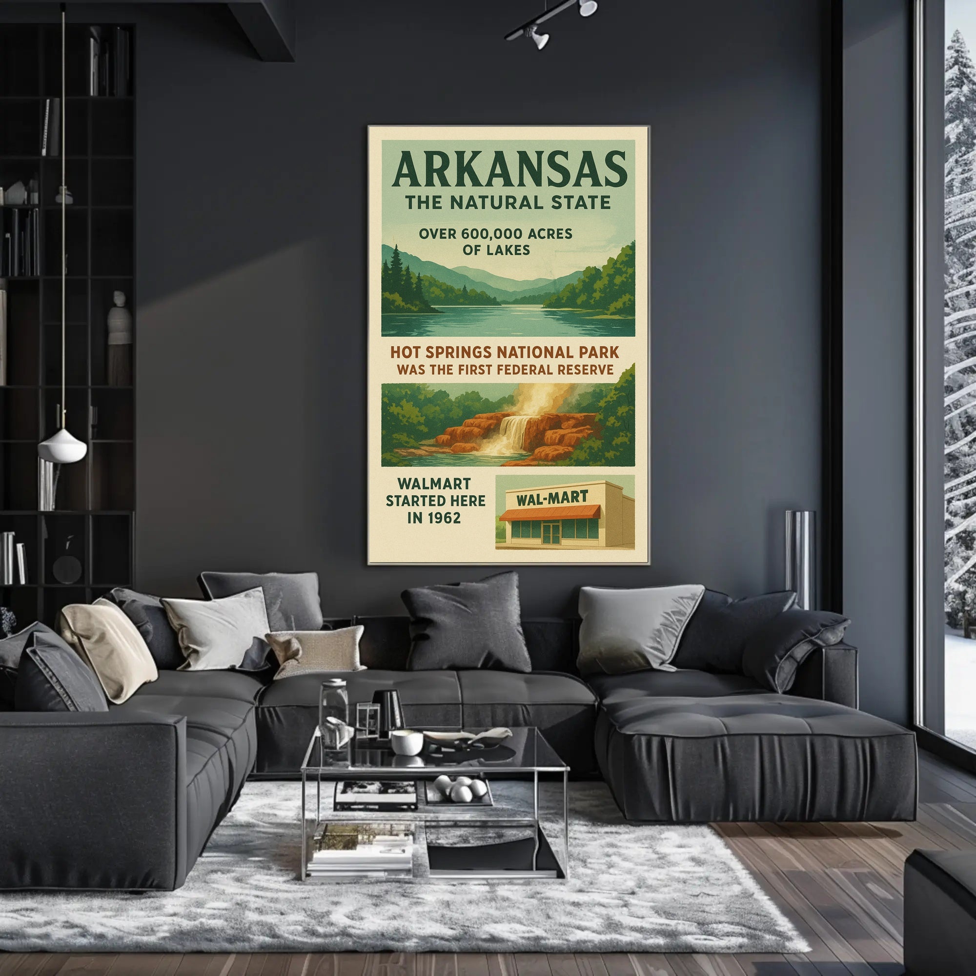 Arkansas The Natural State Poster