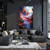 Mystical Lava Landscape Poster PosterGoat