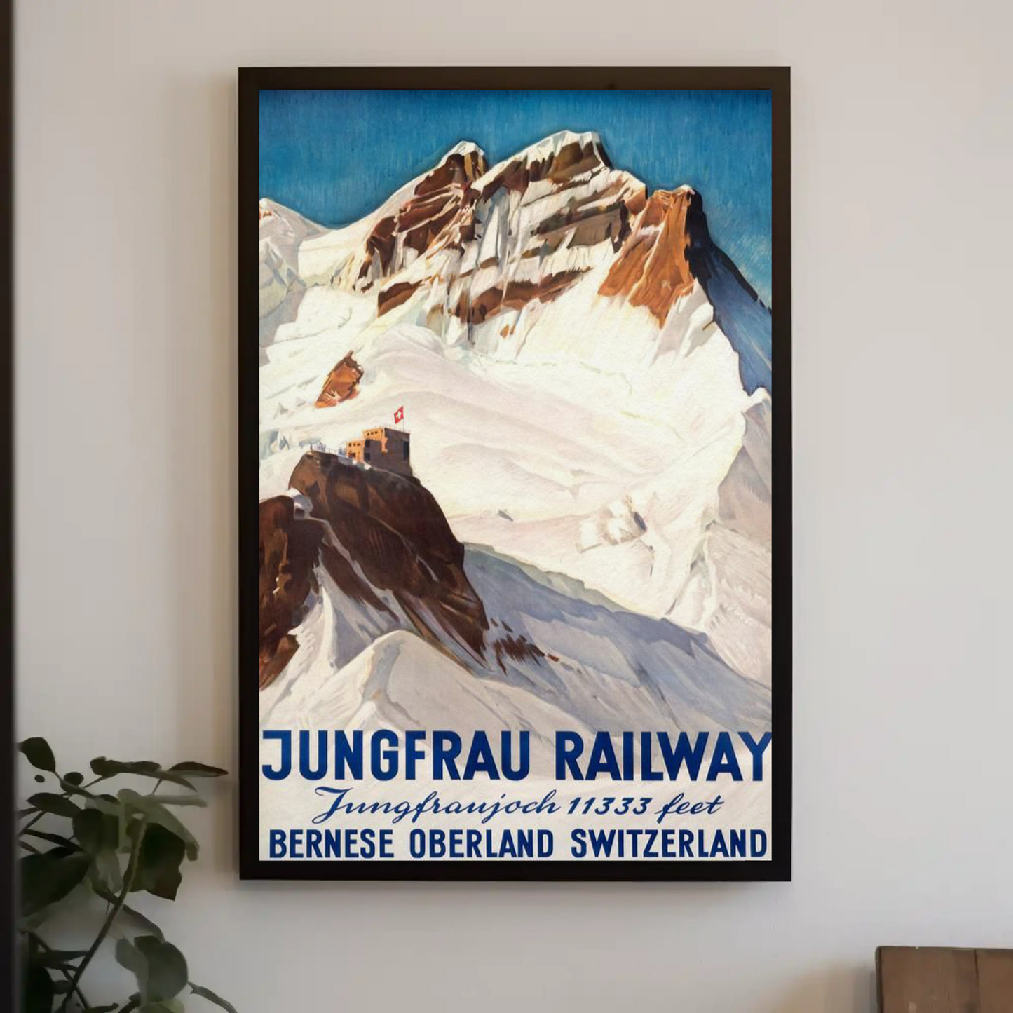 Jungfrau Railway - Switzerland Vintage Travel Poster