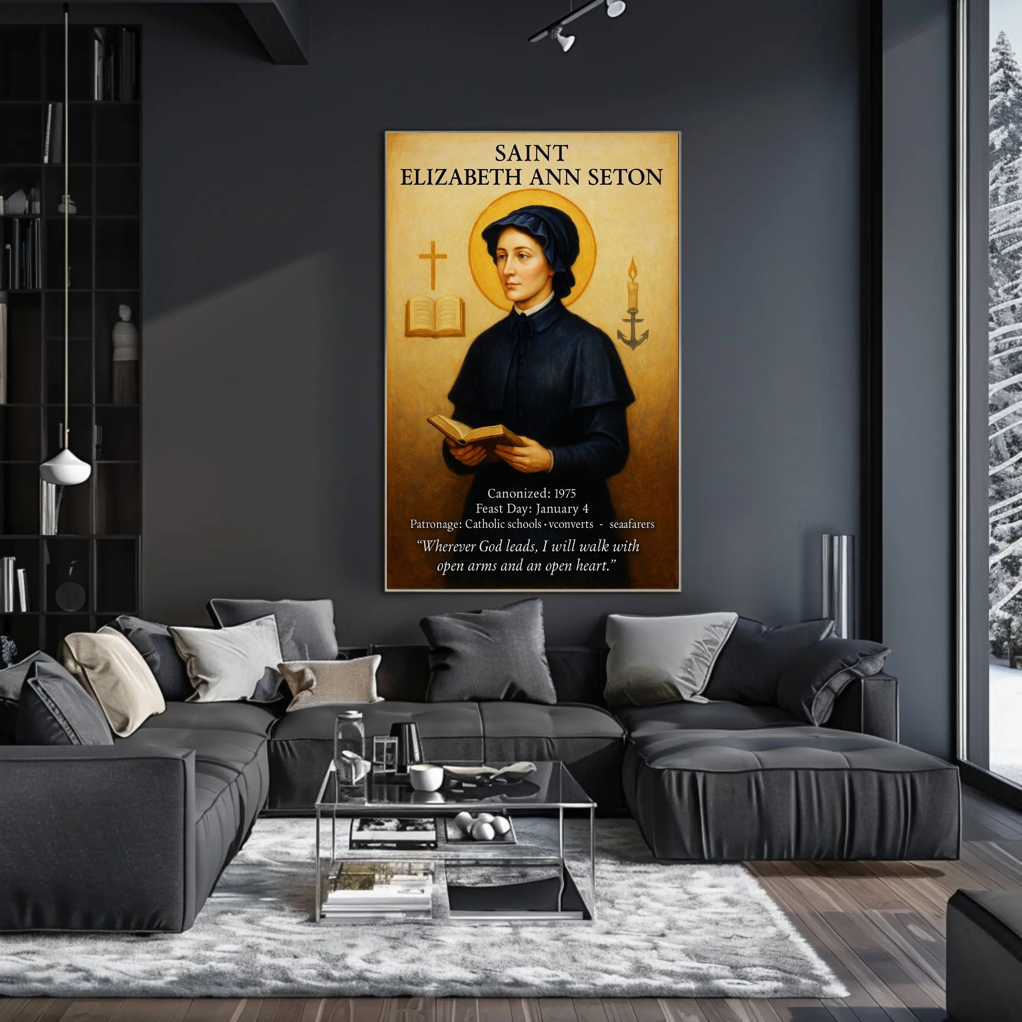 Saint Elizabeth Ann Seton Poster PosterGoat