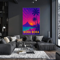 Bora Bora Tropical Paradise Escape Travel Poster PosterGoat