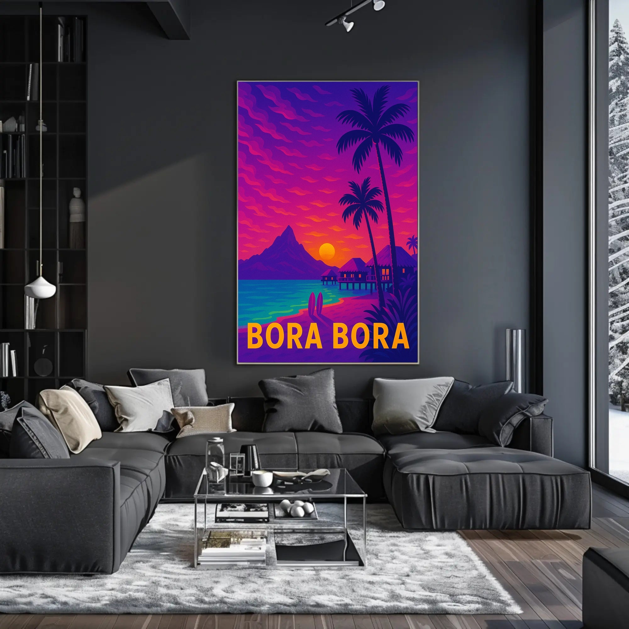Bora Bora Tropical Paradise Escape Travel Poster PosterGoat