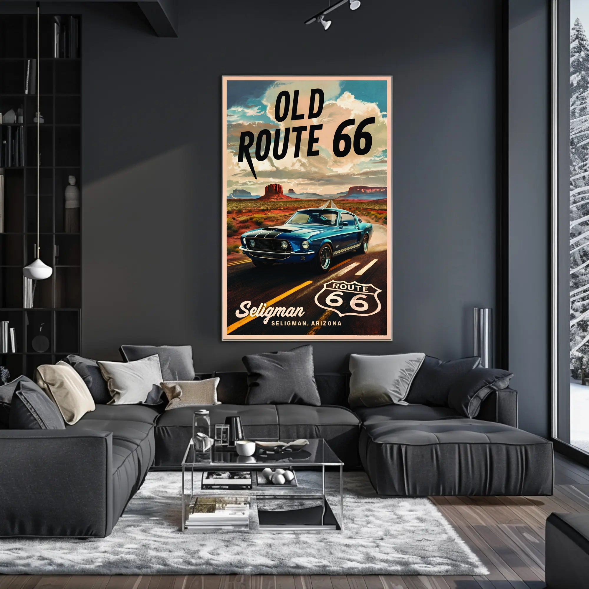 Journey Down Old Route 66 Poster