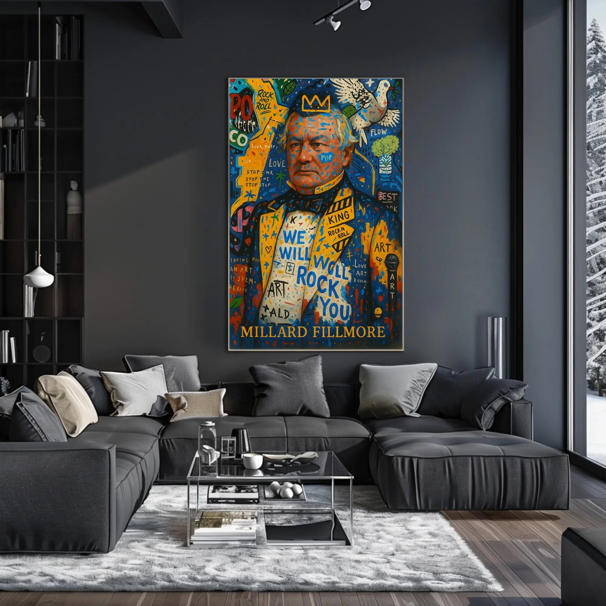 Millard Fillmore Abstract Artistic Poster