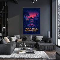Rock Hill Twilight Dreamscape Poster