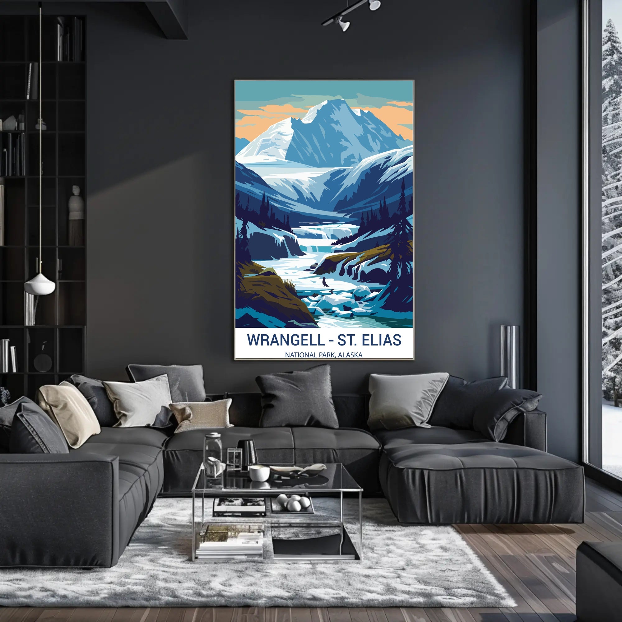 Wrangell–St. Elias Dawn Landscape National Park Poster