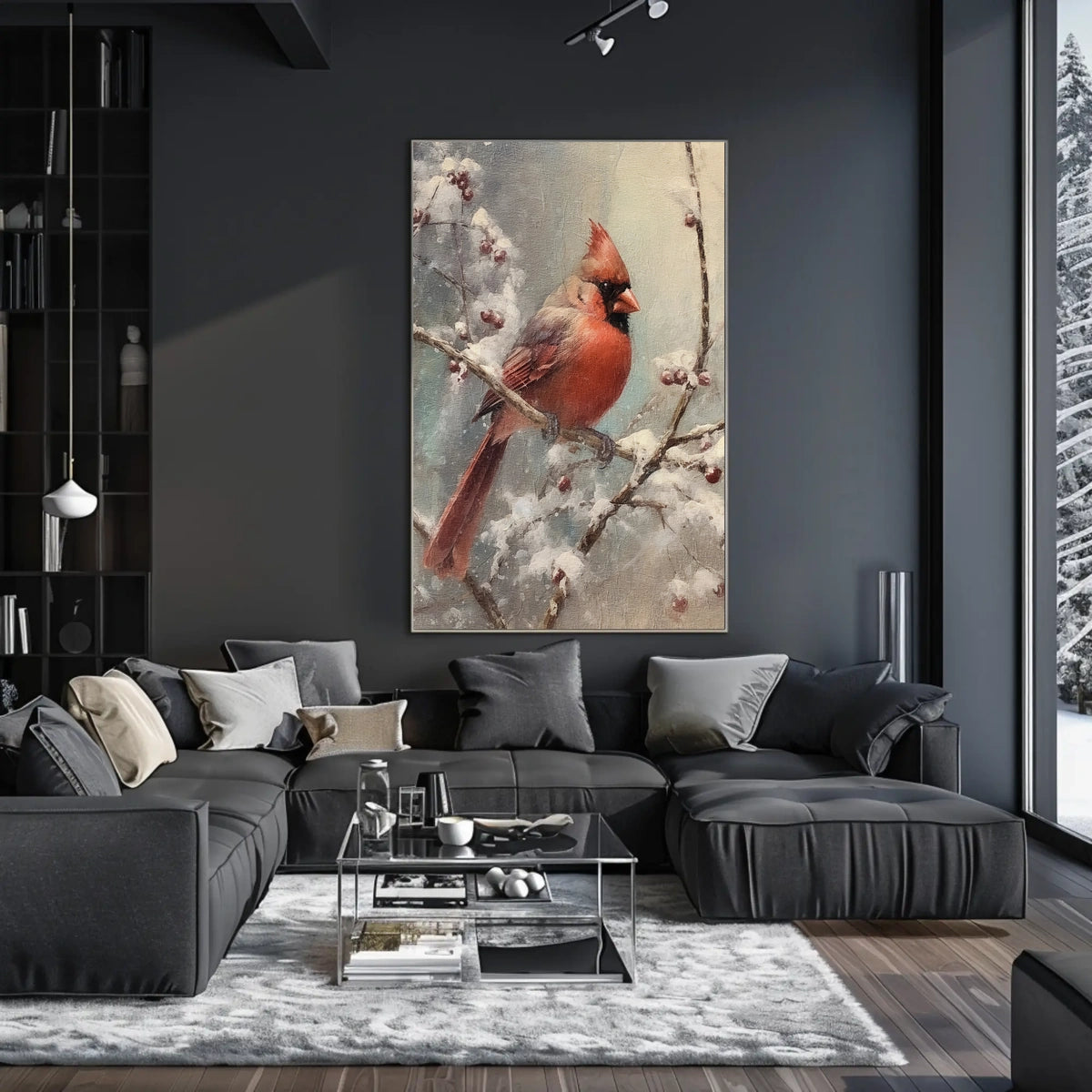 Winter Cardinal Poster