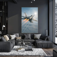Lockheed Martin F-22 Raptor Military Jet Fighter Poster