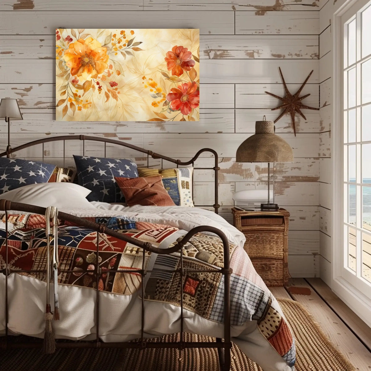 Autumn Floral Elegance Poster