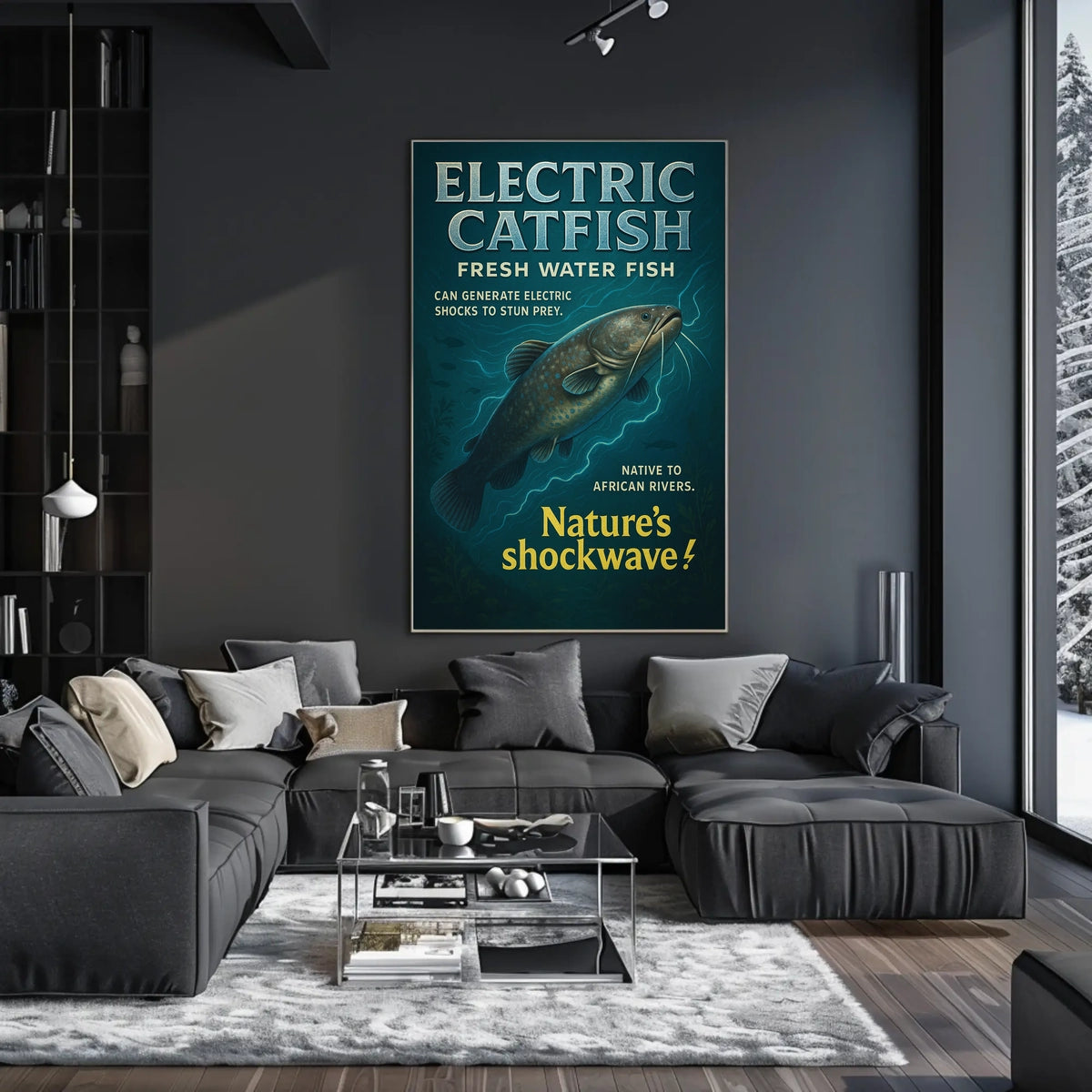 Electric Catfish Natures Shockwave Poster