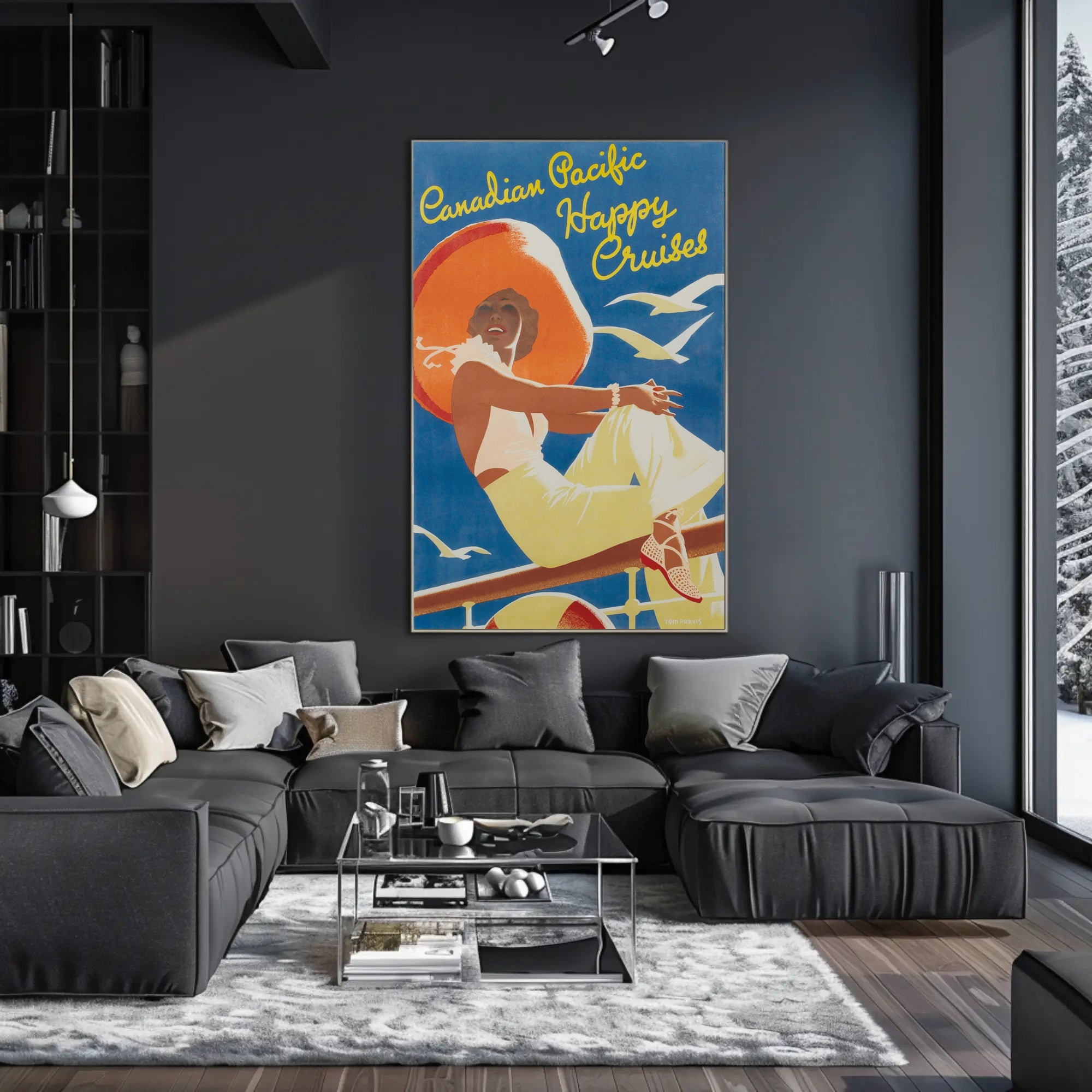 Canadian Pacific Happy Cruises Vintage Travel Poster PosterGoat