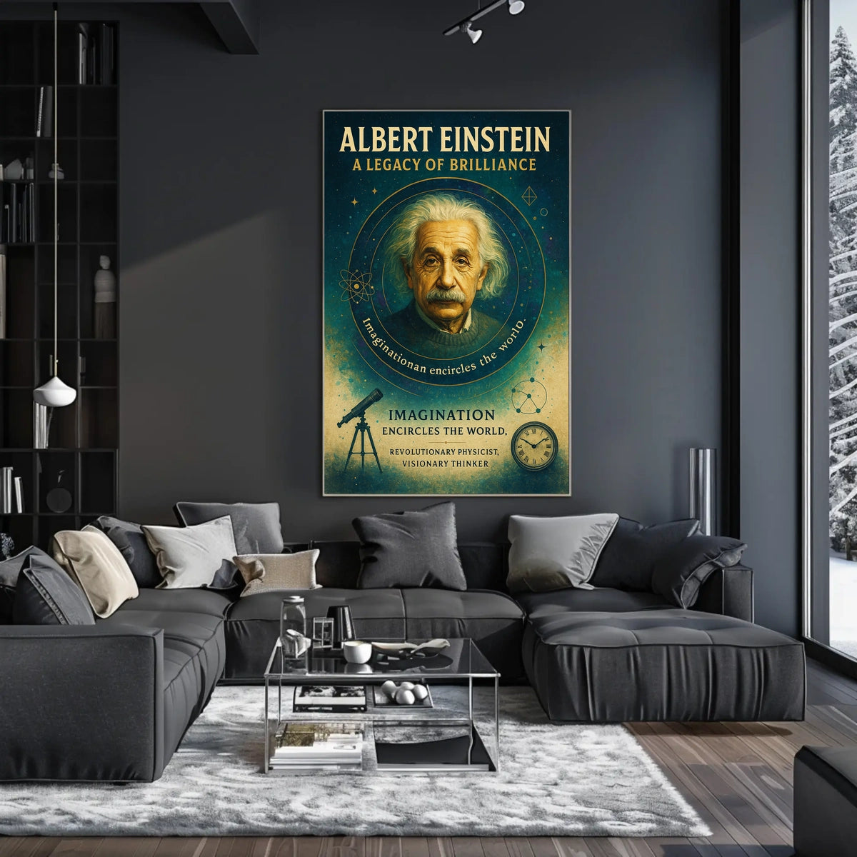 Albert Einstein A Legacy of Brilliance Poster
