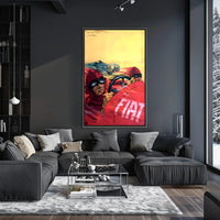 Vintage Racing Rivalry Poster