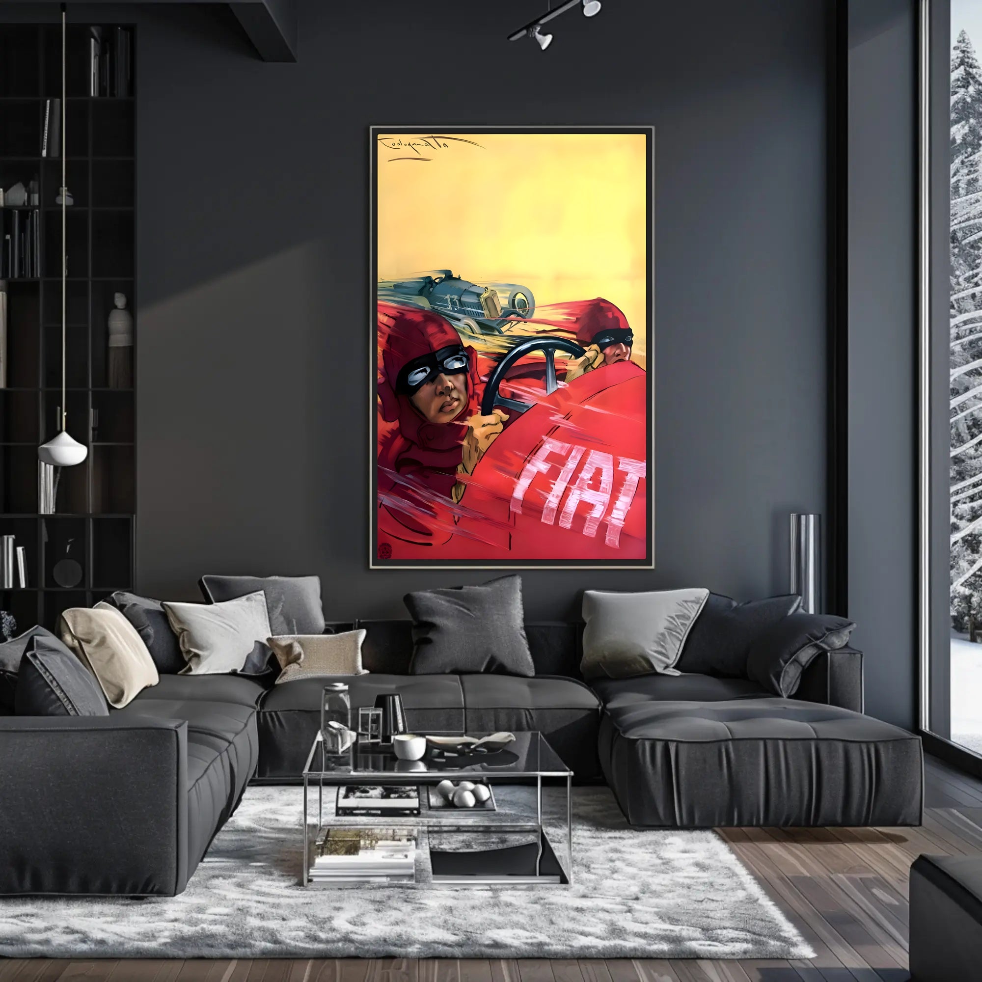 Vintage Racing Rivalry Poster