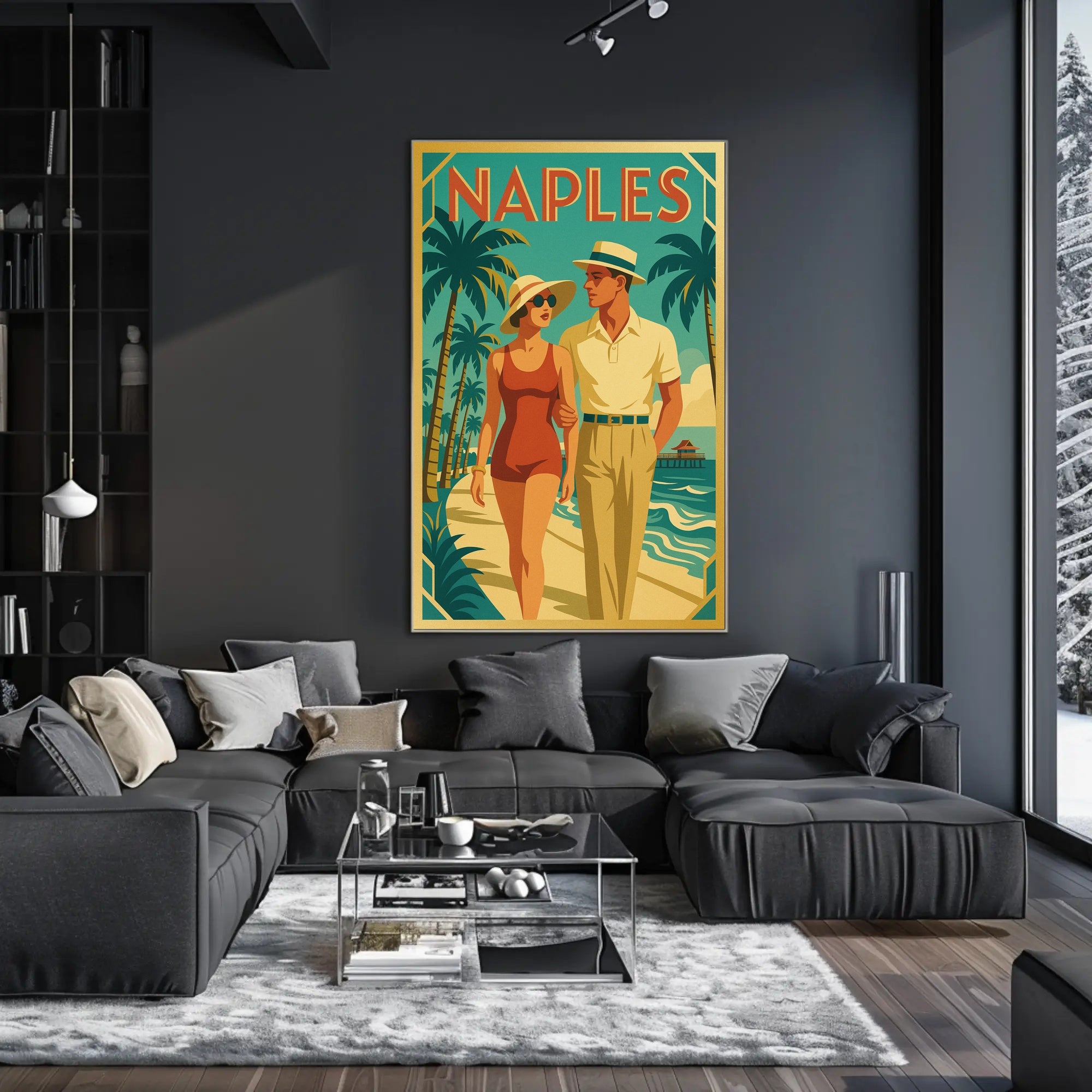 Vintage Naples Travel Poster