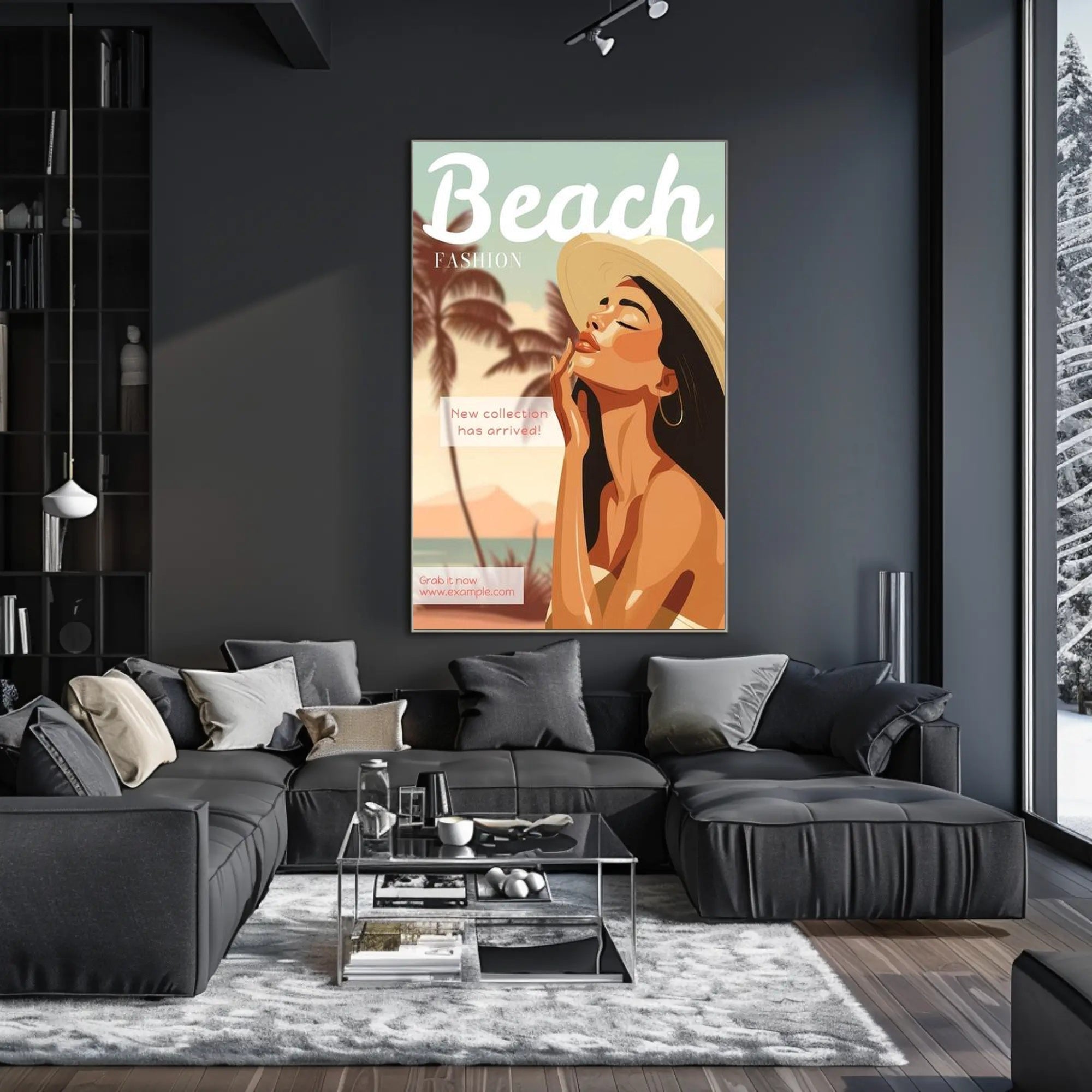 Beach Fashion Collection Poster PosterGoat