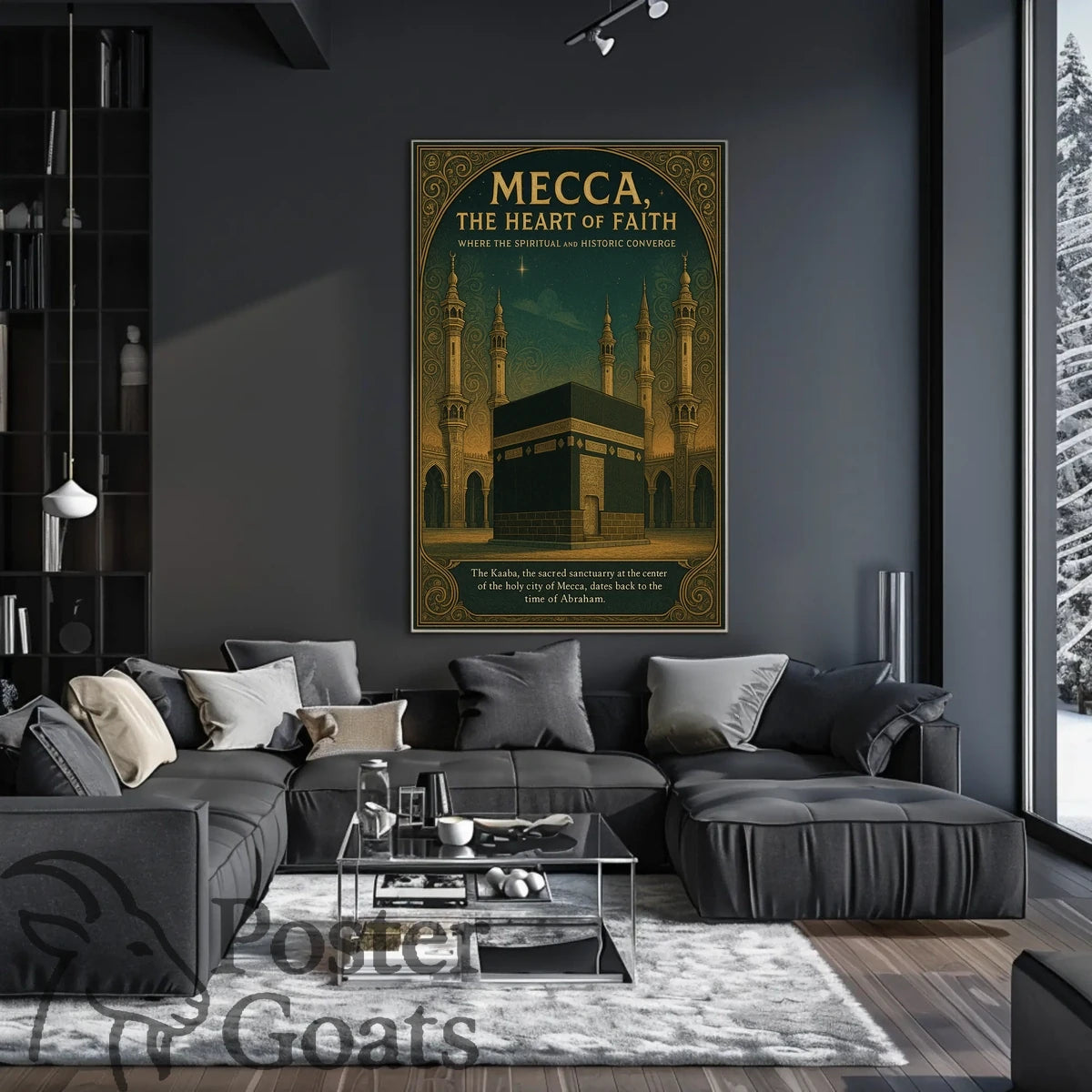 Mecca's Sacred Heartbeat: Cultural or Heritage Poster