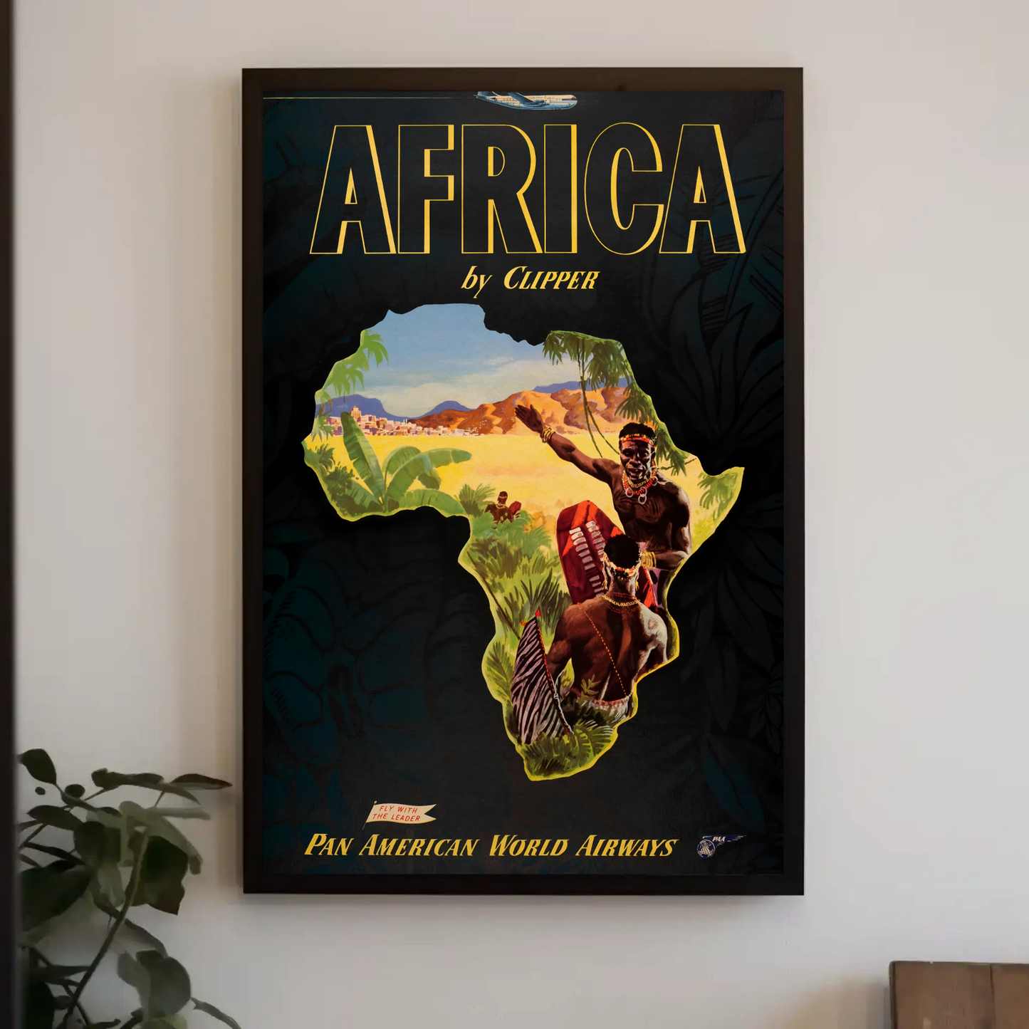 Pan Am Africa Travel Poster