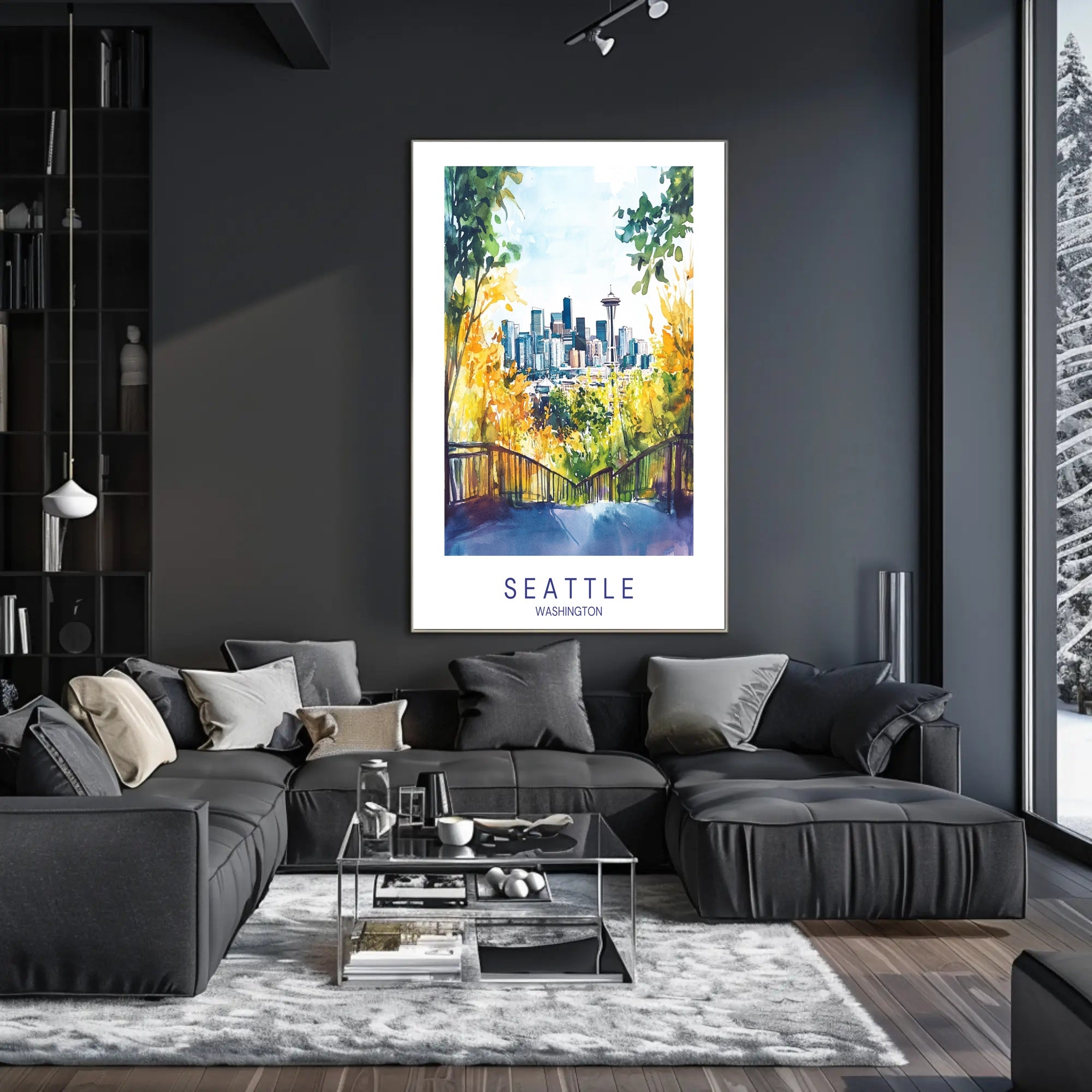 Seattle Skyline Poster PosterGoat