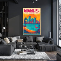 Miami, FL The Magic City Poster
