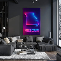 Neon Missouri Poster