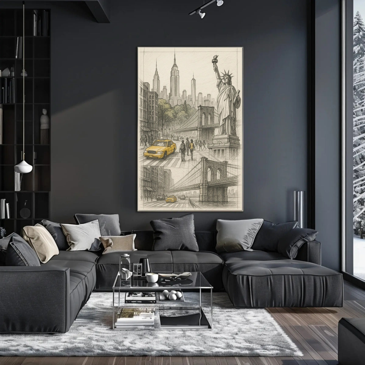 Iconic New York City Art Poster For NYC Home Decor Lovers