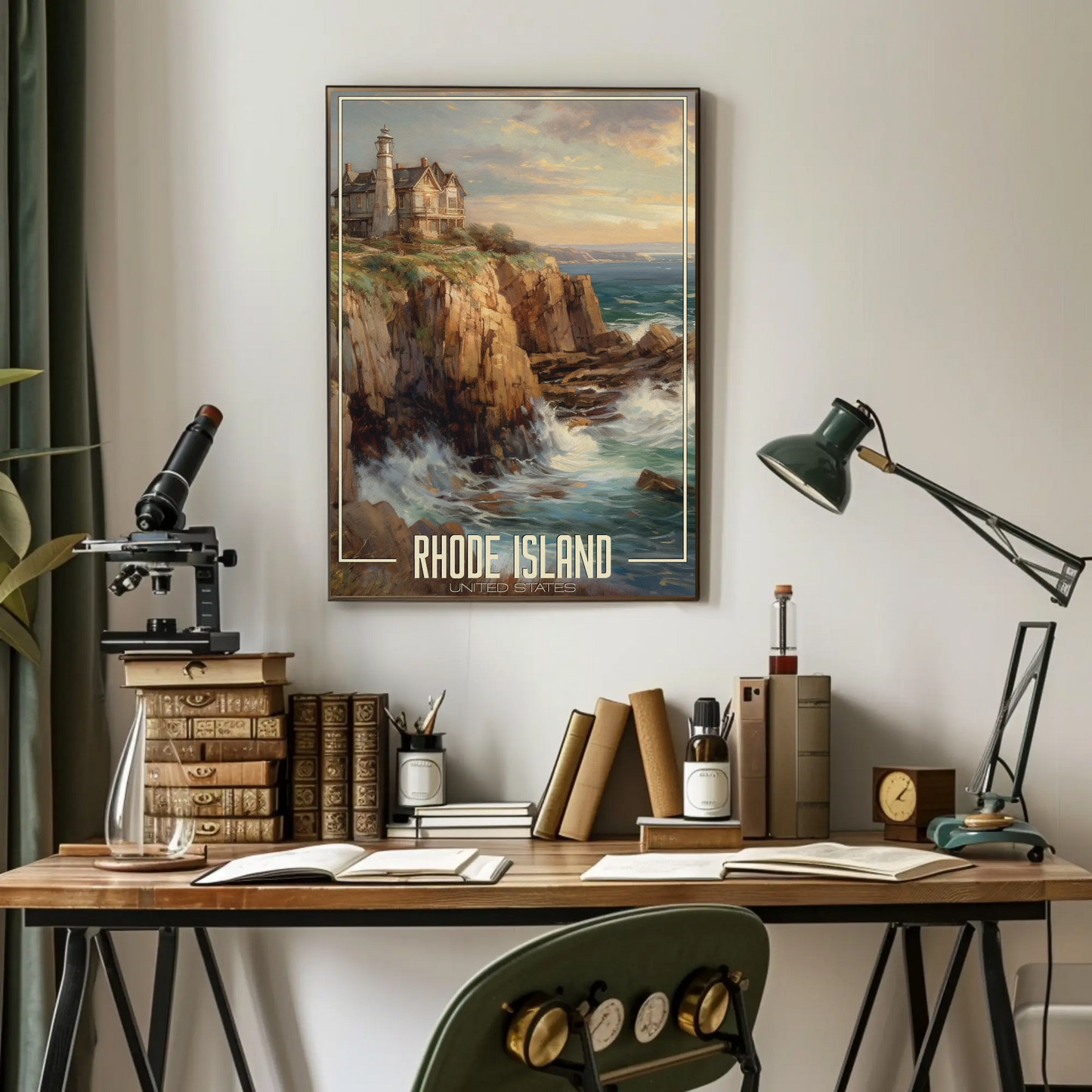 Vintage Poster - Rhode Island Newport United States