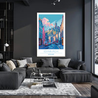 Edinburgh Cityscape Poster